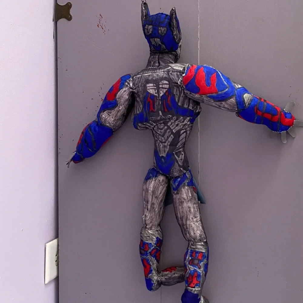 🤖OPTIMUS PRIME🤖 Transformers 25” PLUSH Handmade CUSTOM Collectible - Picture 3 of 6